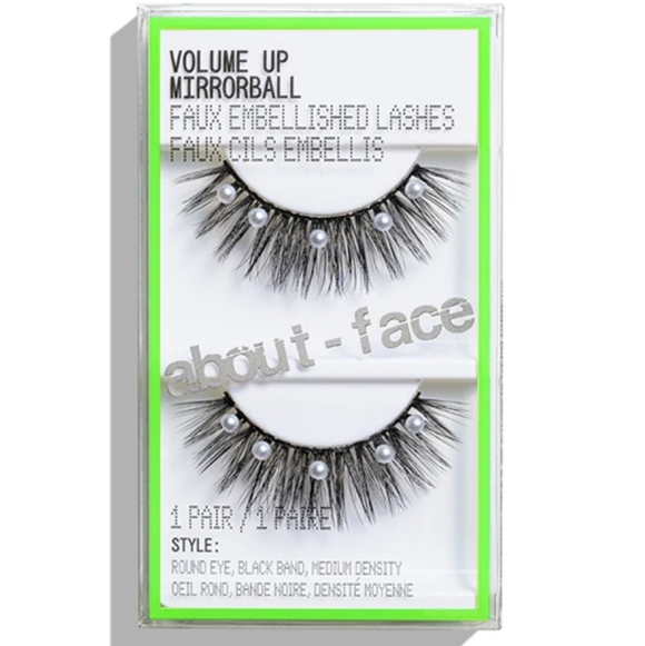 About-Face Other - About-Face Volume Up Mirrorball faux pearl embellished high volume lashes